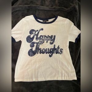 Topshop women’s “Happy thoughts” t-shirt
